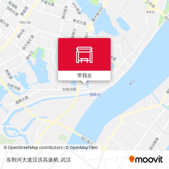 东荆河大道汉洪高速桥地图