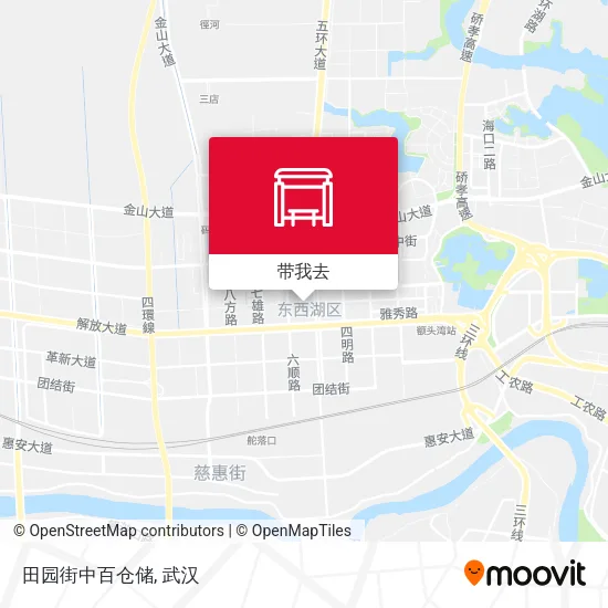 田园街中百仓储地图