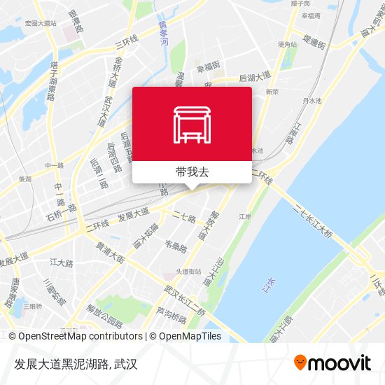 发展大道黑泥湖路地图