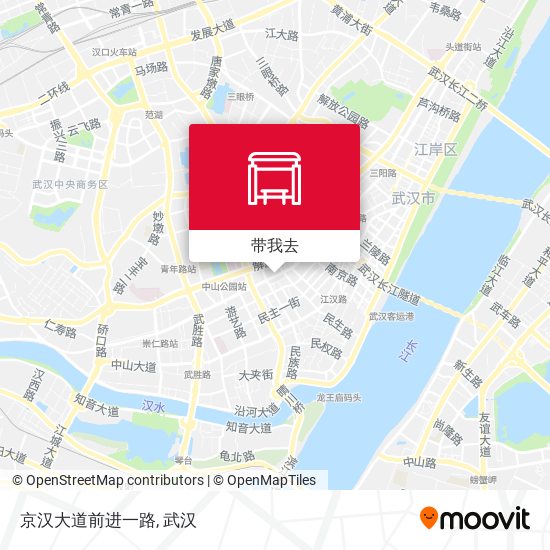 京汉大道前进一路地图