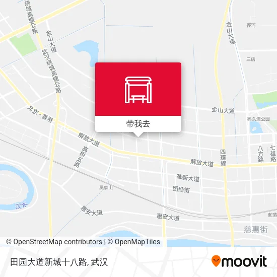 田园大道新城十八路地图