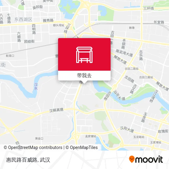 惠民路百威路地图