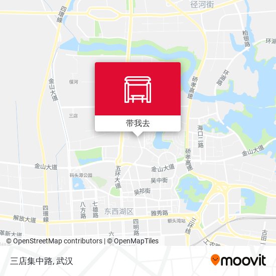 三店集中路地图