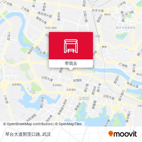 琴台大道郭茨口路地图