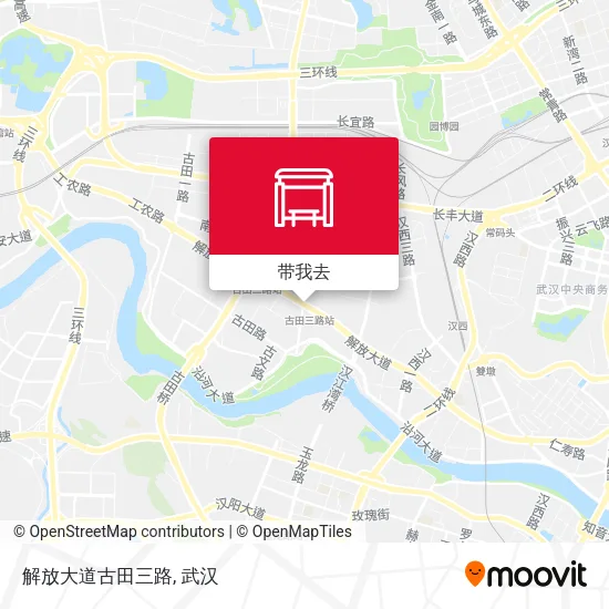 解放大道古田三路地图