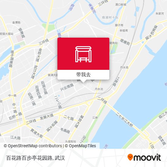 百花路百步亭花园路地图