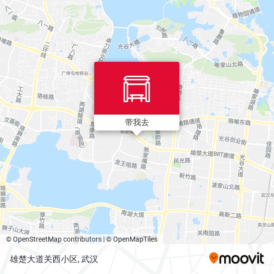 雄楚大道关西小区地图