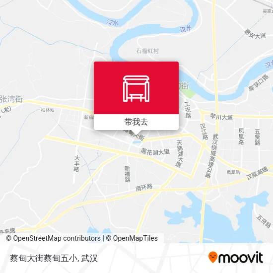 蔡甸大街蔡甸五小地图