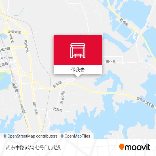 武东中路武钢七号门地图