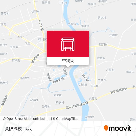 黄陂汽校地图