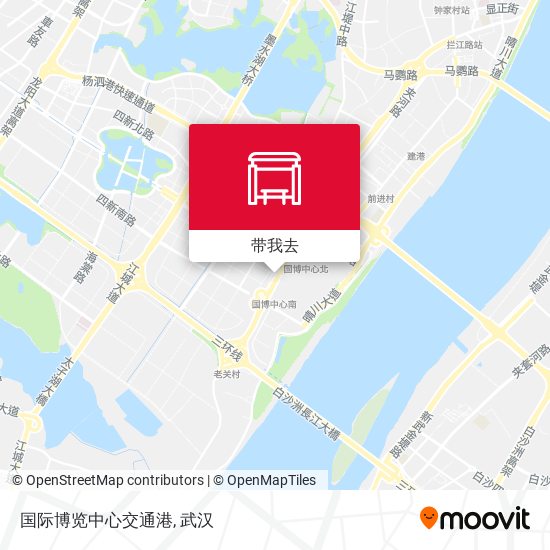 国际博览中心交通港地图