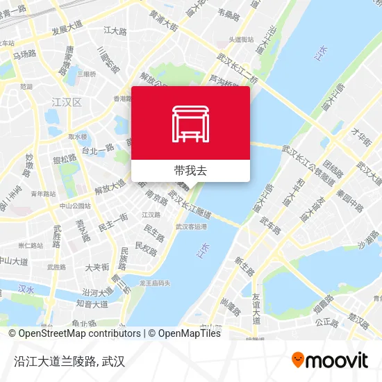 沿江大道兰陵路地图