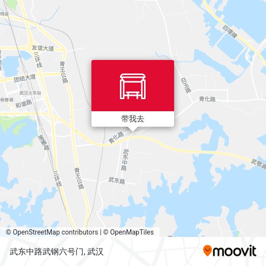 武东中路武钢六号门地图