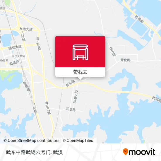 武东中路武钢六号门地图