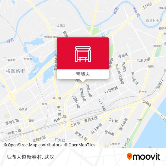 后湖大道新春村地图