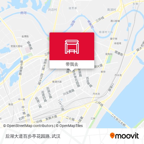 后湖大道百步亭花园路地图