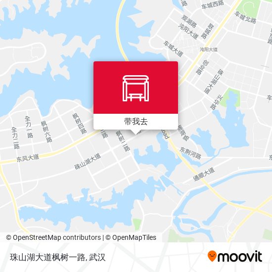 珠山湖大道枫树一路地图