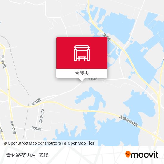 青化路努力村地图