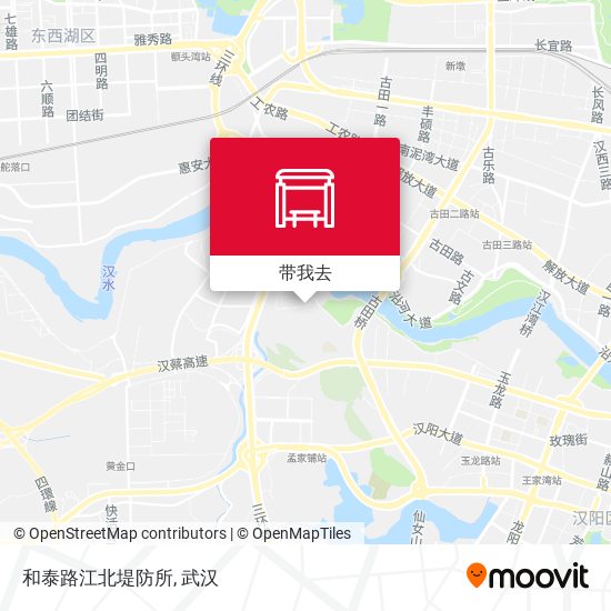 和泰路江北堤防所地图