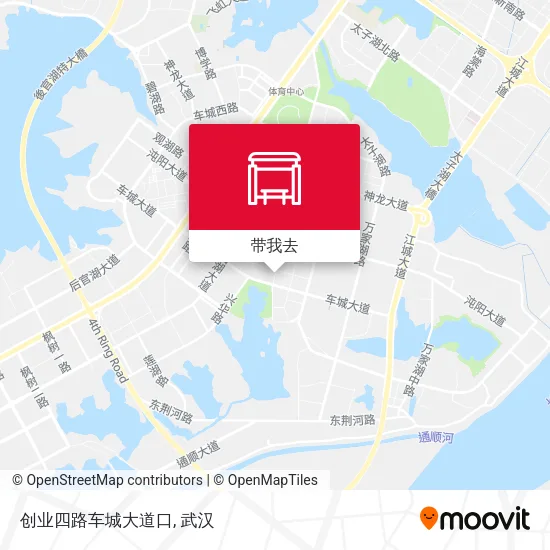 创业四路车城大道口地图