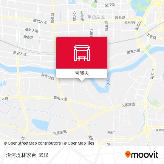 沿河堤林家台地图