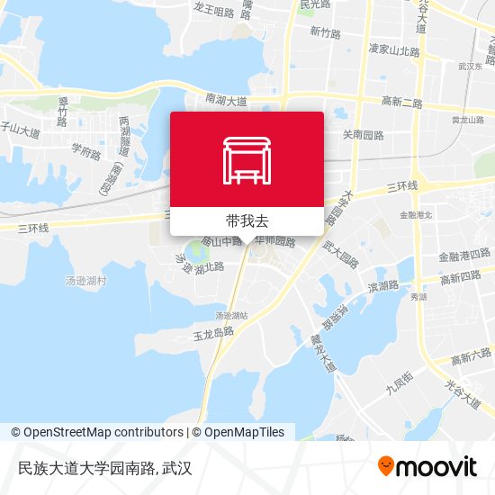 民族大道大学园南路地图