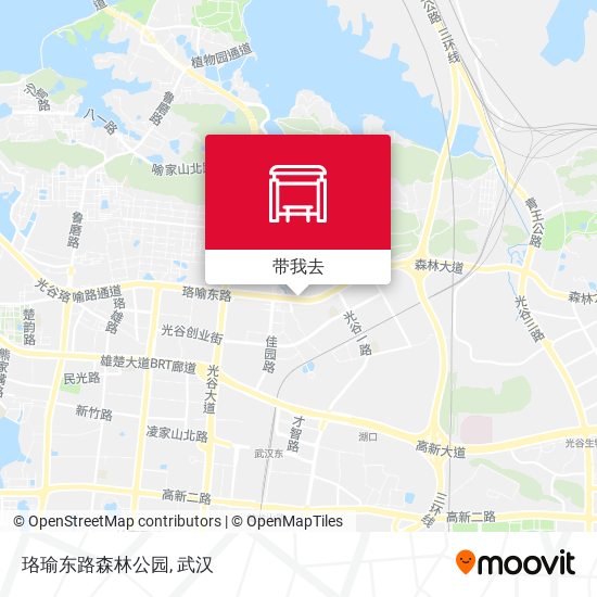 珞瑜东路森林公园地图