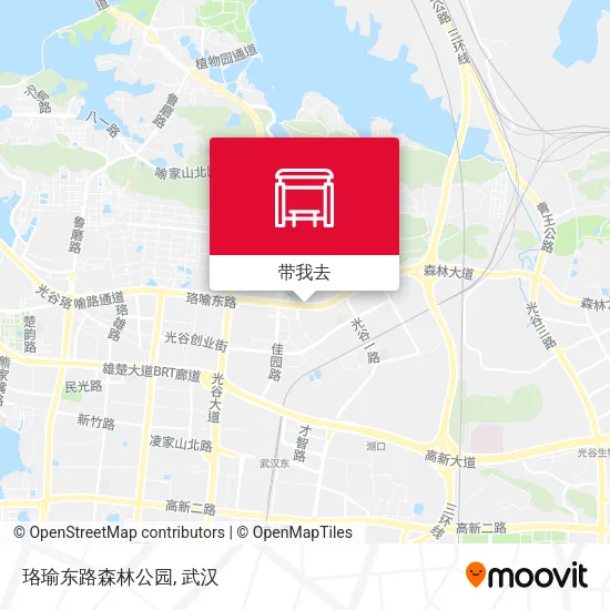 珞瑜东路森林公园地图