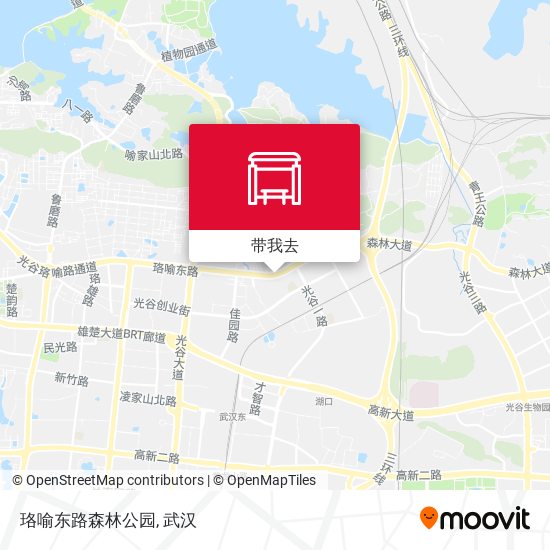 珞喻东路森林公园地图