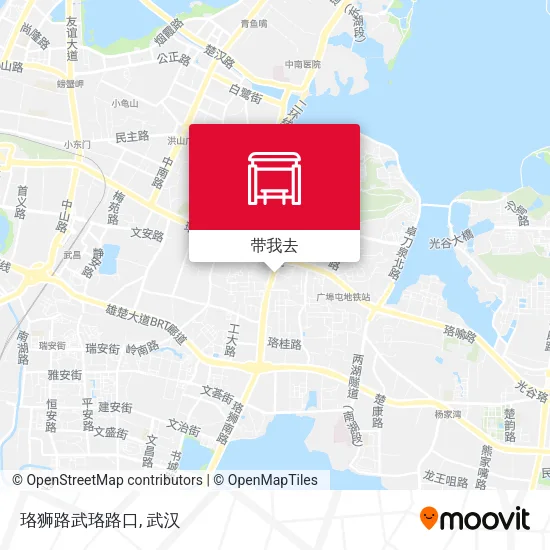 珞狮路武珞路口地图