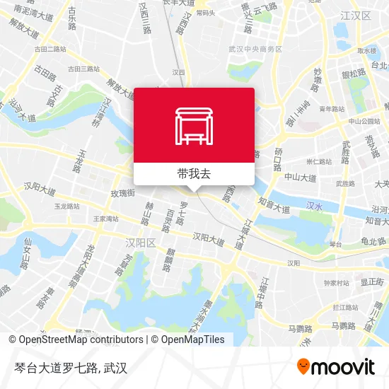 琴台大道罗七路地图