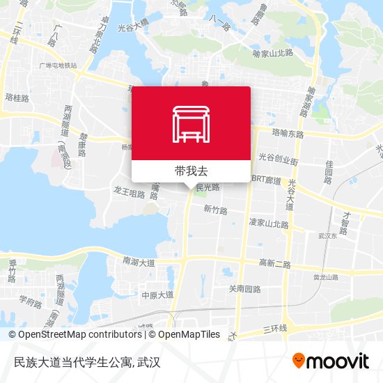 民族大道当代学生公寓地图