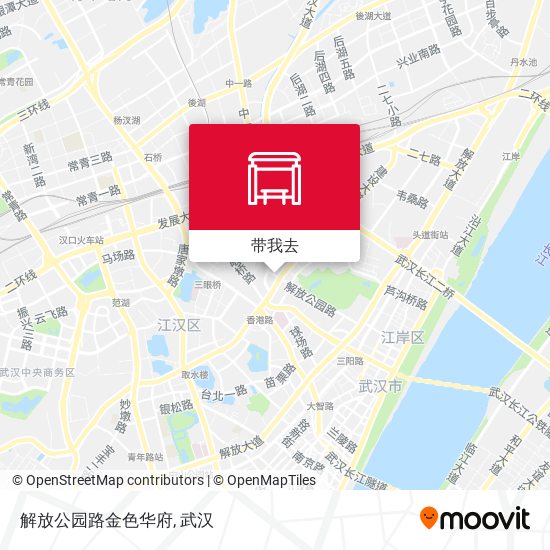 解放公园路金色华府地图