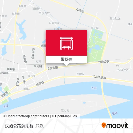 汉施公路滨湖桥地图