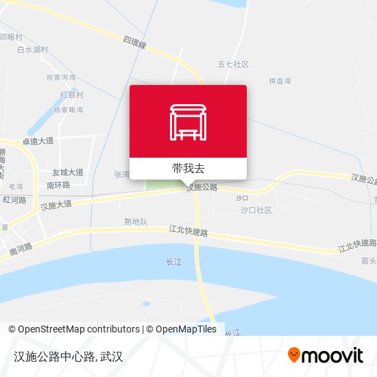 汉施公路中心路地图