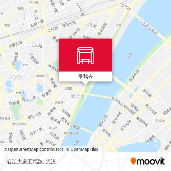 沿江大道五福路地图