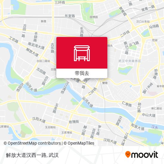 解放大道汉西一路地图