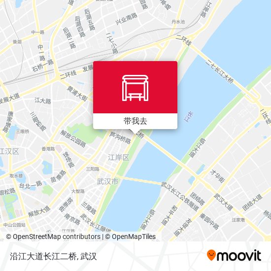 沿江大道长江二桥地图