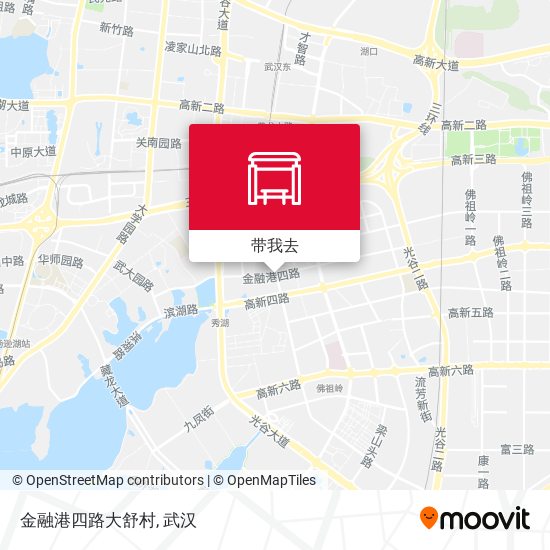 金融港四路大舒村地图