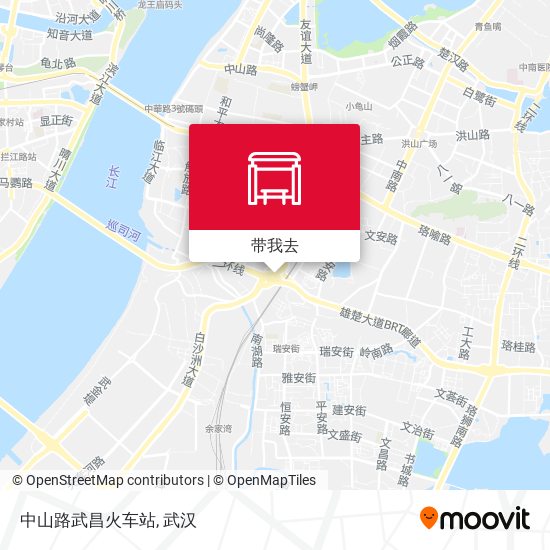 中山路武昌火车站地图