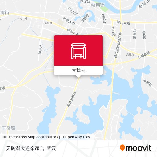 天鹅湖大道余家台地图