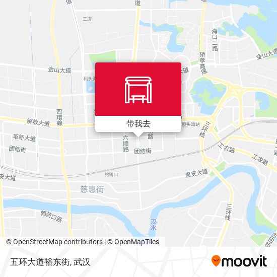 五环大道裕东街地图