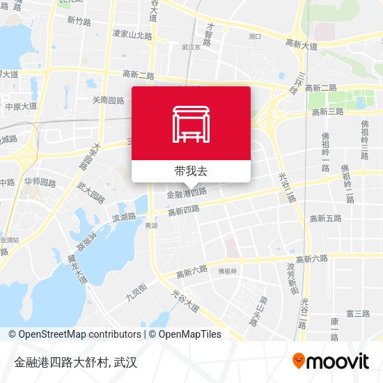 金融港四路大舒村地图