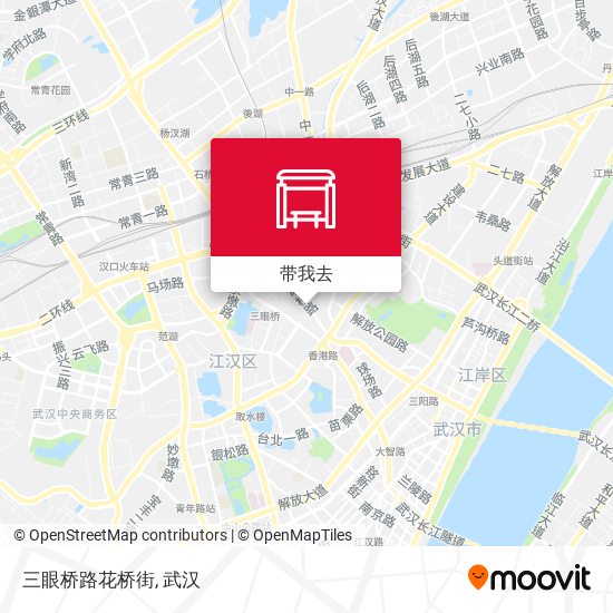 三眼桥路花桥街地图