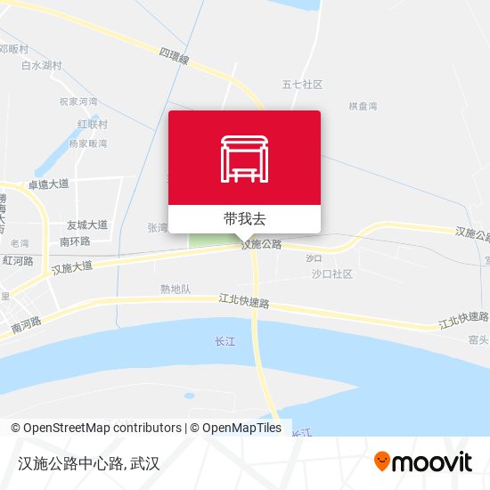 汉施公路中心路地图