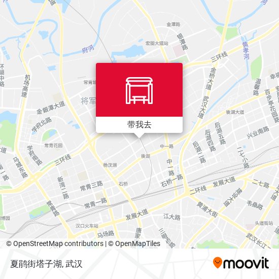 夏鹃街塔子湖地图