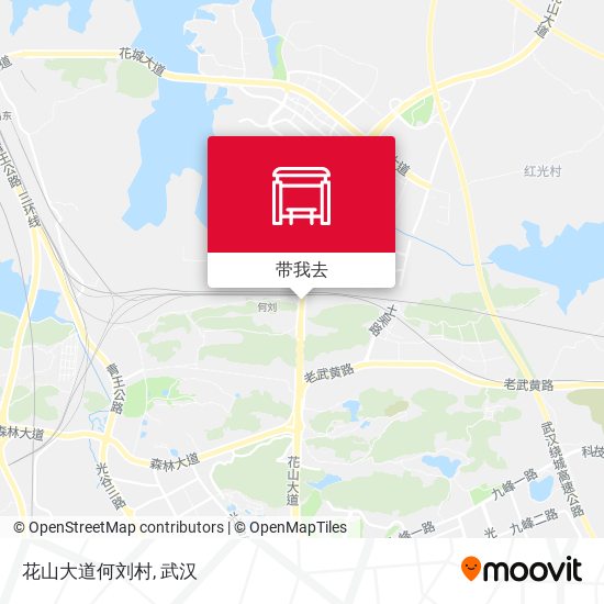 花山大道何刘村地图