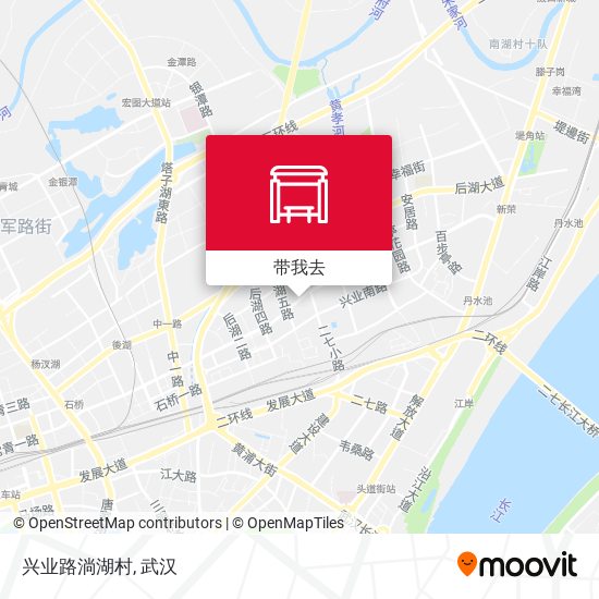 兴业路淌湖村地图