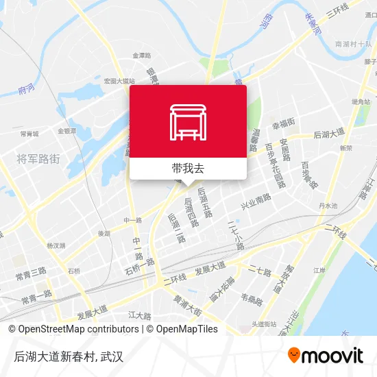 后湖大道新春村地图