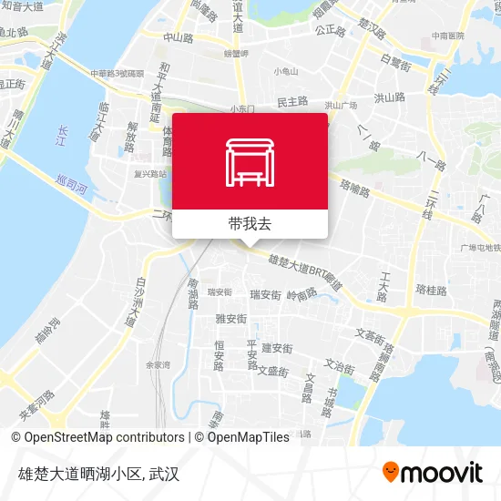 雄楚大道晒湖小区地图
